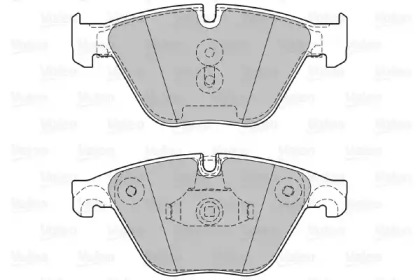 Комплект тормозных колодок VALEO 601320