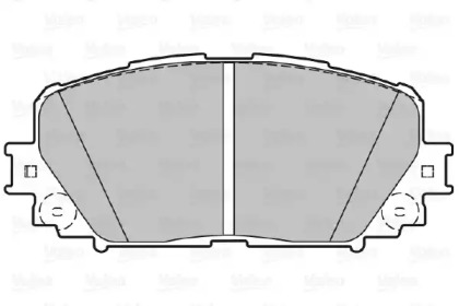 Комплект тормозных колодок VALEO 601052