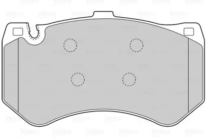 Комплект тормозных колодок, дисковый тормоз VALEO 601557