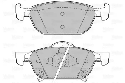 Комплект тормозных колодок VALEO 601149