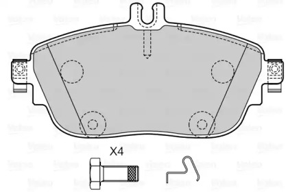 Комплект тормозных колодок VALEO 601503