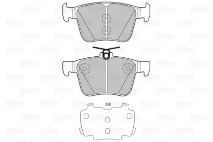 Комплект тормозных колодок VALEO 601425