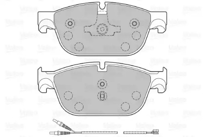 Комплект тормозных колодок VALEO 601138