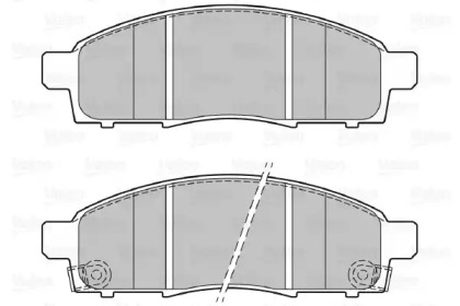 Комплект тормозных колодок VALEO 601125