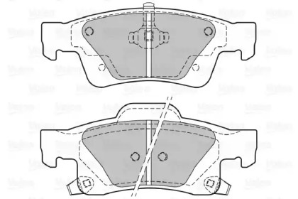 Комплект тормозных колодок VALEO 601347