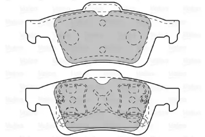 Комплект тормозных колодок VALEO 601005