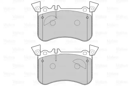 Комплект тормозных колодок, дисковый тормоз VALEO 601552