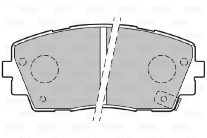 Комплект тормозных колодок VALEO 301299
