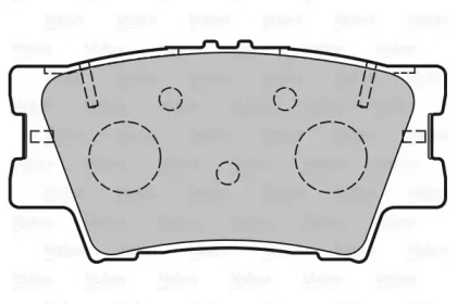 Комплект тормозных колодок VALEO 601366