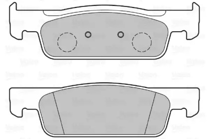 Комплект тормозных колодок VALEO 601345