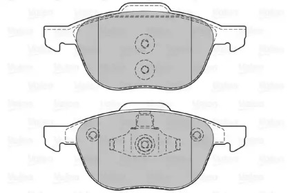 Комплект тормозных колодок VALEO 601367