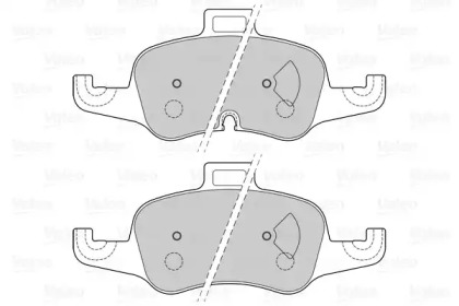 Комплект тормозных колодок VALEO 601506