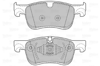 Комплект тормозных колодок VALEO 601410