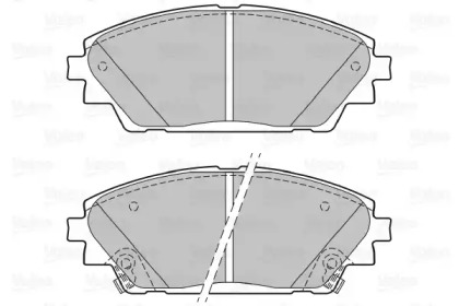 Комплект тормозных колодок VALEO 601402