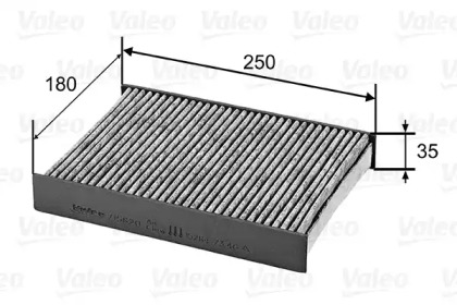 Фильтр, воздух во внутренном пространстве VALEO 715820