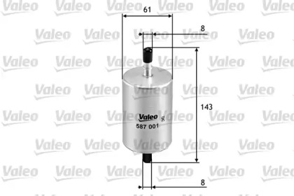 Топливный фильтр VALEO 587001