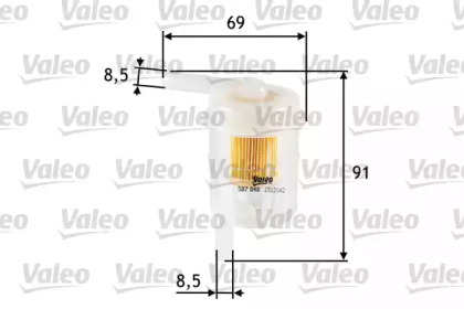 Топливный фильтр VALEO 587048