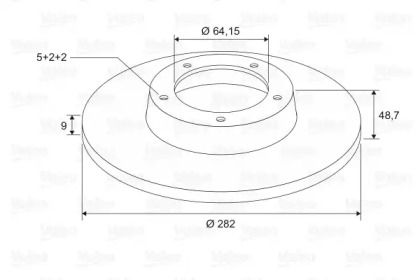 Тормозной диск VALEO 197516