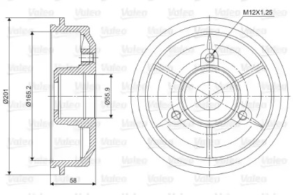 Тормозный барабан VALEO 237010