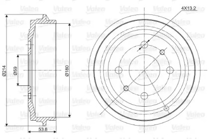 Тормозный барабан VALEO 237027