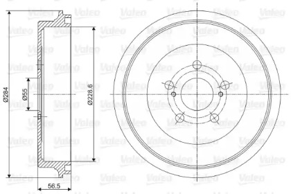 Тормозный барабан VALEO 237050