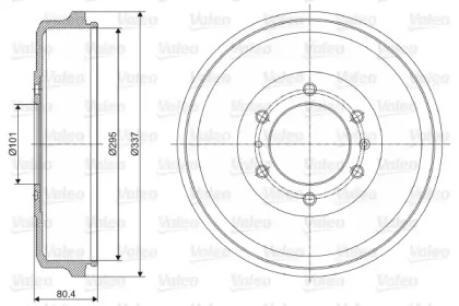 Тормозный барабан VALEO 237060