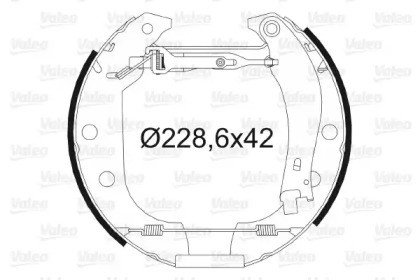 Комлект тормозных накладок VALEO 554710
