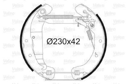 Комплект тормозных колодок VALEO 554796