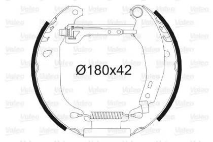 Комлект тормозных накладок VALEO 554833