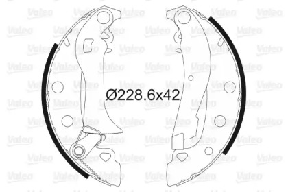 Комлект тормозных накладок VALEO 562764