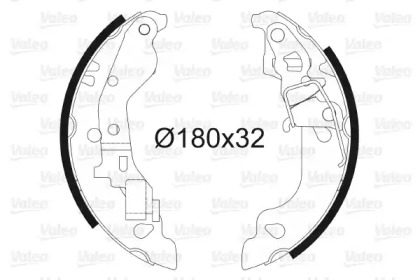 Комлект тормозных накладок VALEO 562990