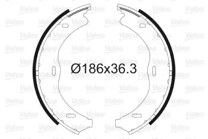 Комлект тормозных накладок VALEO 564158