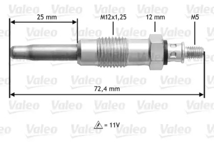 Свеча накаливания VALEO 345100