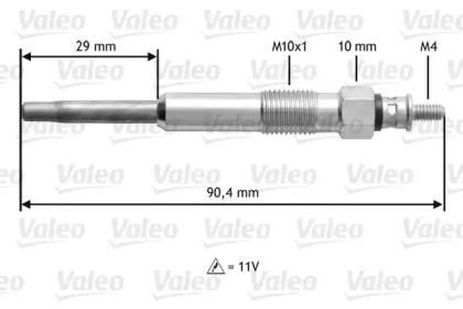 Свеча накаливания VALEO 345101