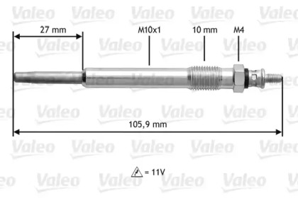 Свеча накаливания VALEO 345103