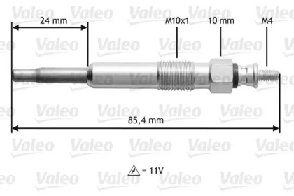 Свеча накаливания VALEO 345105