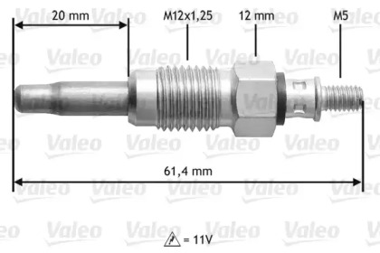 Свеча накаливания VALEO 345108