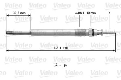 Свеча накаливания VALEO 345112