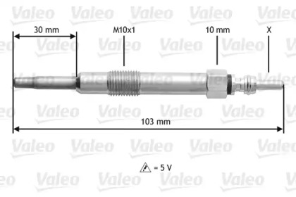 Свеча накаливания VALEO 345115