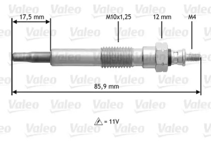 Свеча накаливания VALEO 345117