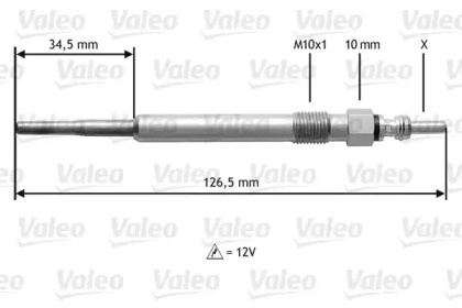 Свеча накаливания VALEO 345122