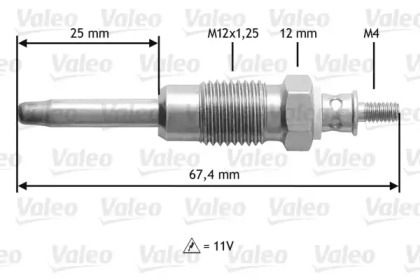 Свеча накаливания VALEO 345124