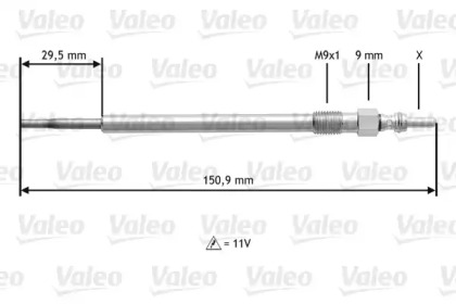 Свеча накаливания VALEO 345131