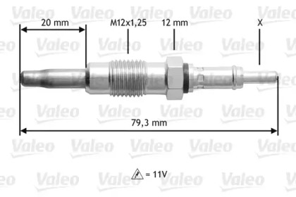 Свеча накаливания VALEO 345137