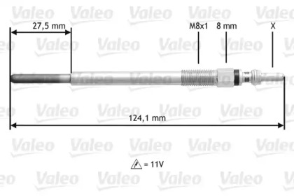 Свеча накаливания VALEO 345138