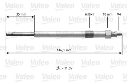 Свеча накаливания VALEO 345139