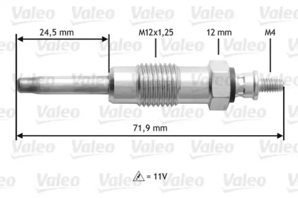 Свеча накаливания VALEO 345140