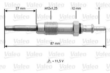 Свеча накаливания VALEO 345151