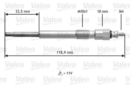 Свеча накаливания VALEO 345152