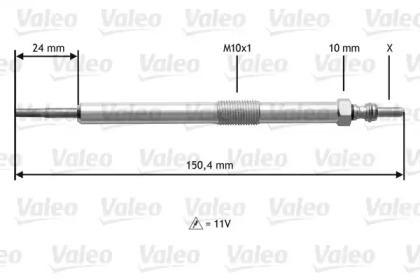 Свеча накаливания VALEO 345153